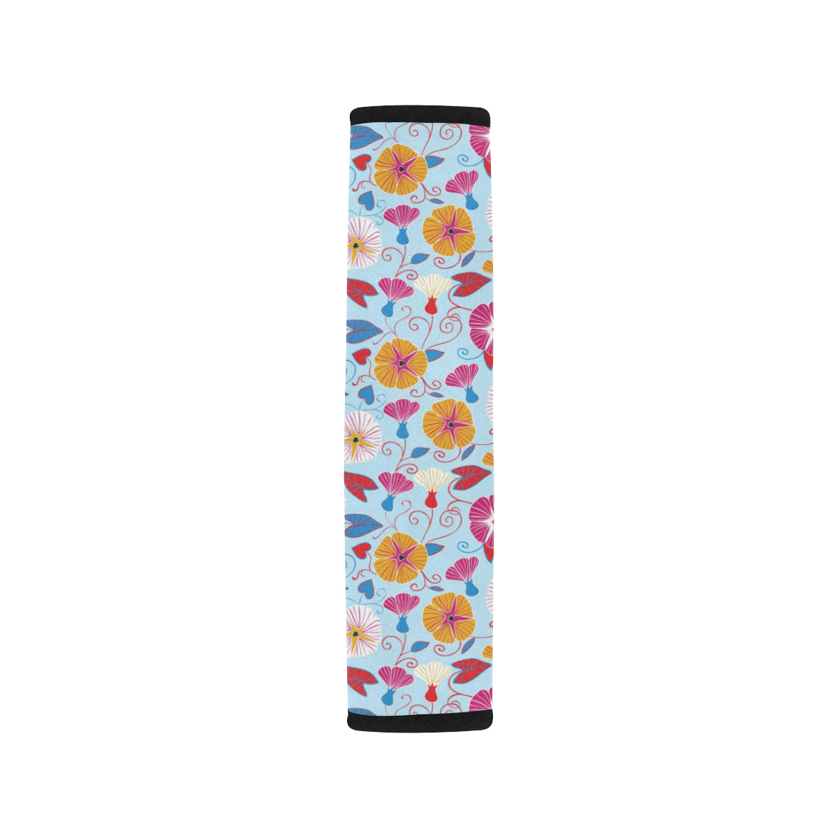 Morning Glory Pattern Print Design MG06 Car Seat Belt Cover