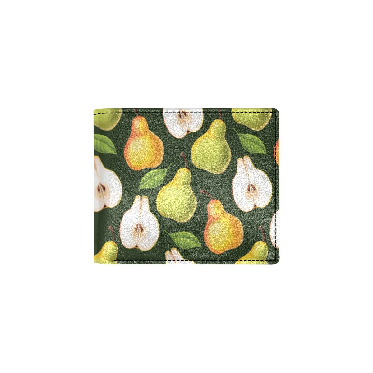 Pear Pattern Print Design PE06 Men's ID Card Wallet
