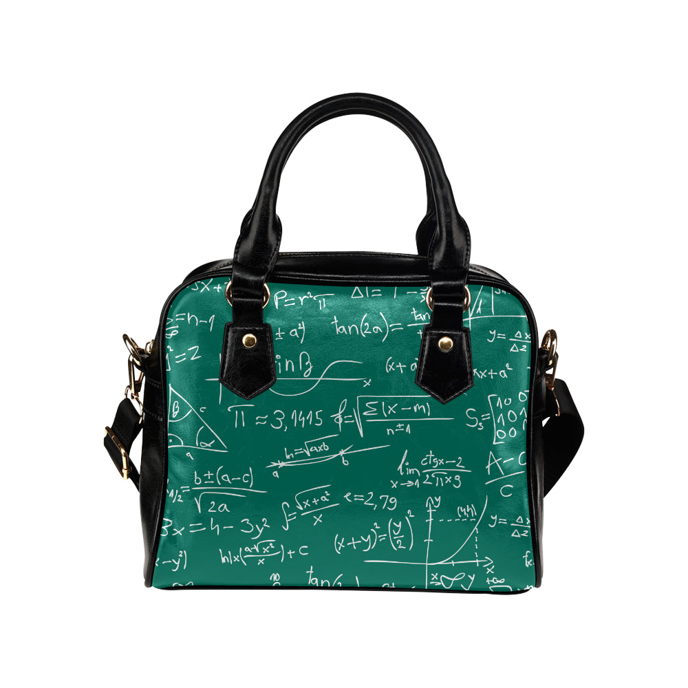 Math Pattern Print Design 01 Shoulder Handbag