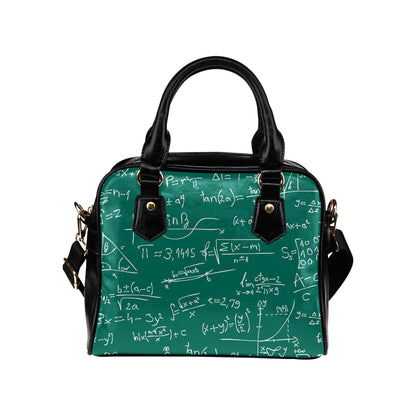 Math Pattern Print Design 01 Shoulder Handbag
