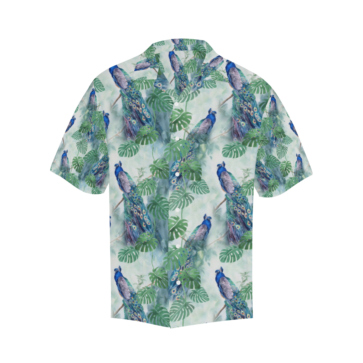 Peacock Pattern Print Design A02 Men's Hawaiian Shirt