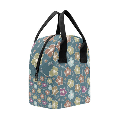 Hibiscus Pattern Print Design HB033 Insulated Lunch Bag