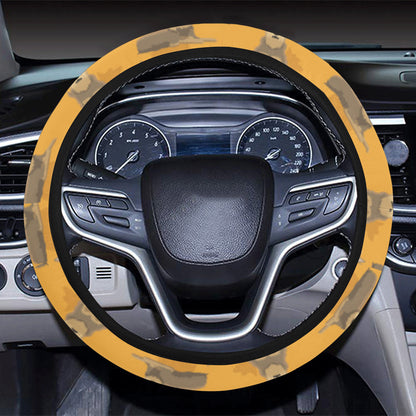 Berger Picard Pattern Print Design 01 Steering Wheel Cover with Elastic Edge
