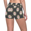 Rose Pattern Print Design RO015 Yoga Shorts