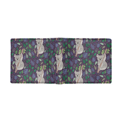 Koala Pattern Print Design 06 Men's ID Card Wallet