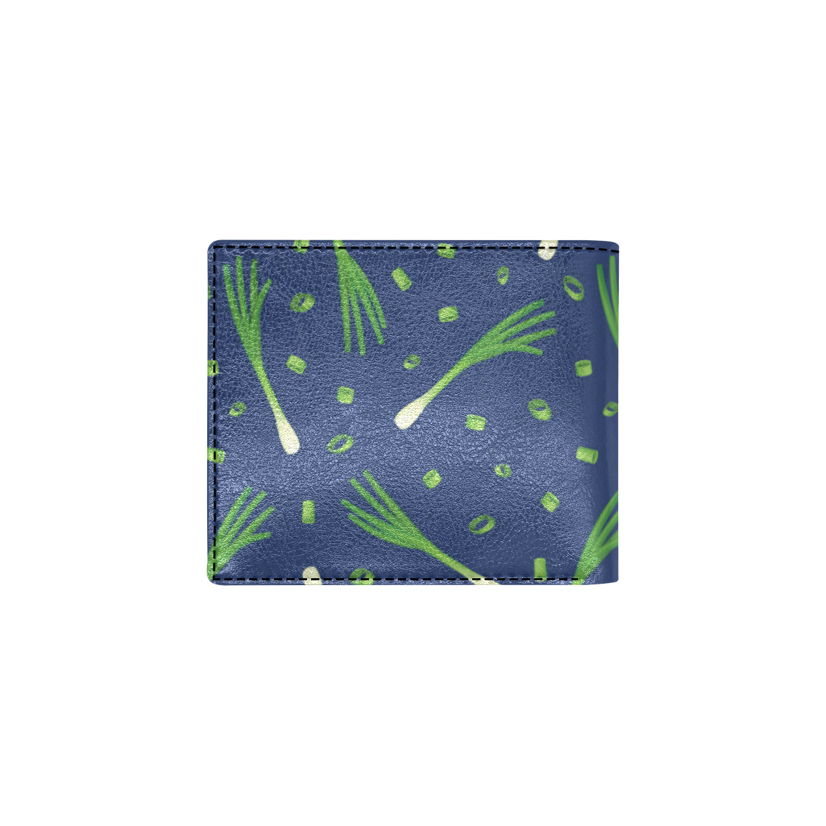 Leek Pattern Print Design 02 Men's ID Card Wallet