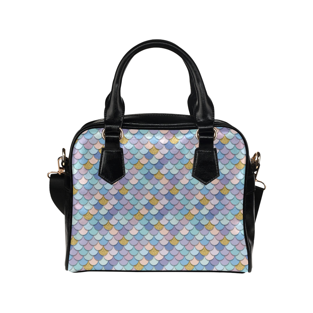 Mermaid Scales Pattern Print Design 05 Shoulder Handbag