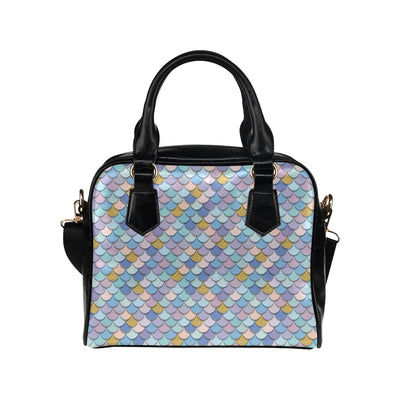 Mermaid Scales Pattern Print Design 05 Shoulder Handbag