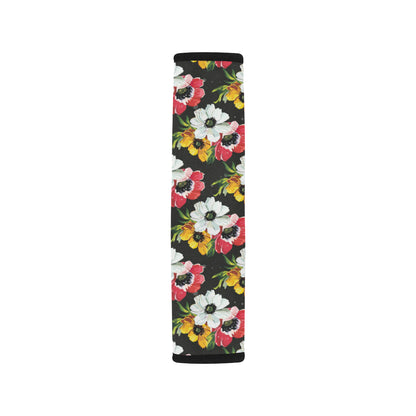 Anemone Pattern Print Design AM07 Car Seat Belt Cover