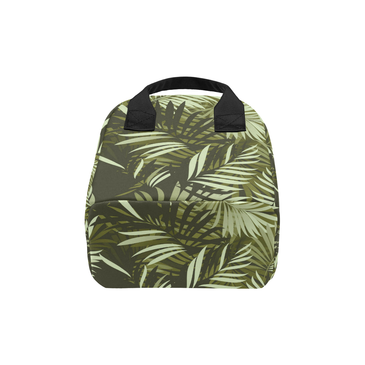 Palm Leaves Pattern Print Design PL05 Insulated Lunch Bag