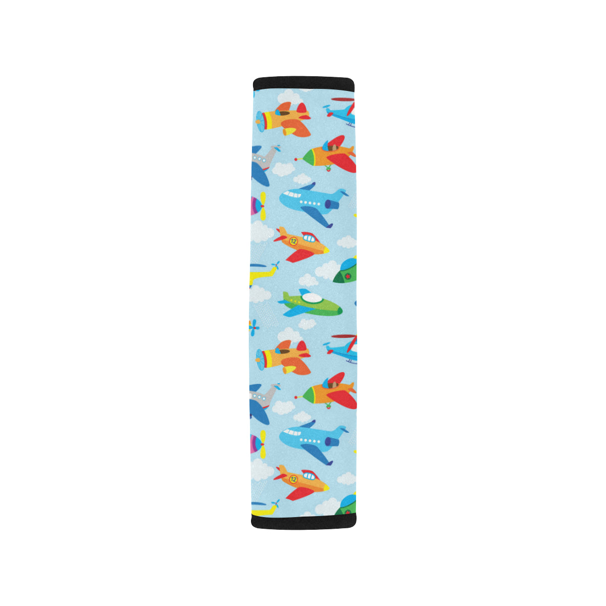 Airplane Colorful Pattern Print Design 01 Car Seat Belt Cover