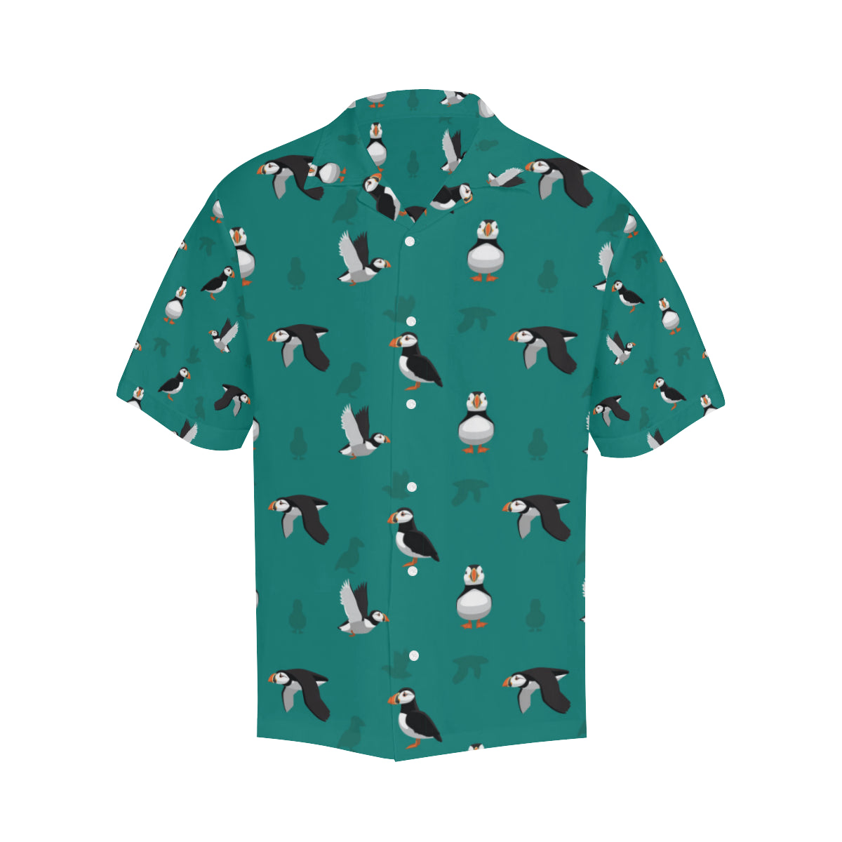 Puffin Pattern Print Design A02 Men's Hawaiian Shirt