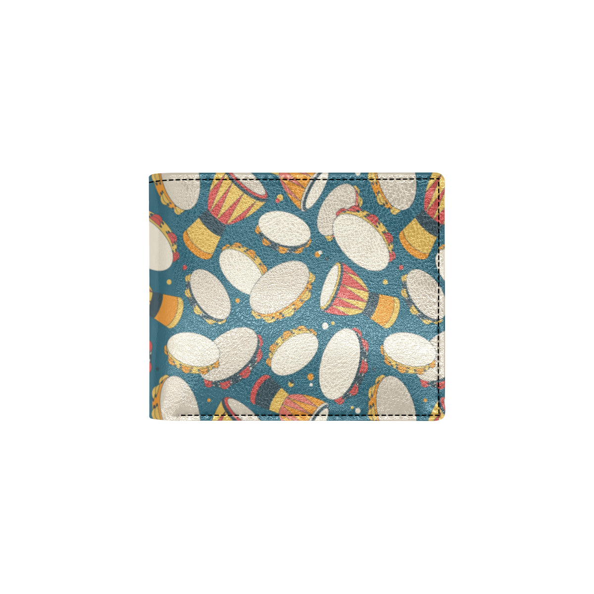 Tambourine Pattern Print Design 01 Men's ID Card Wallet