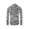 Polynesian Tribal Pattern Men's Long Sleeve Shirt