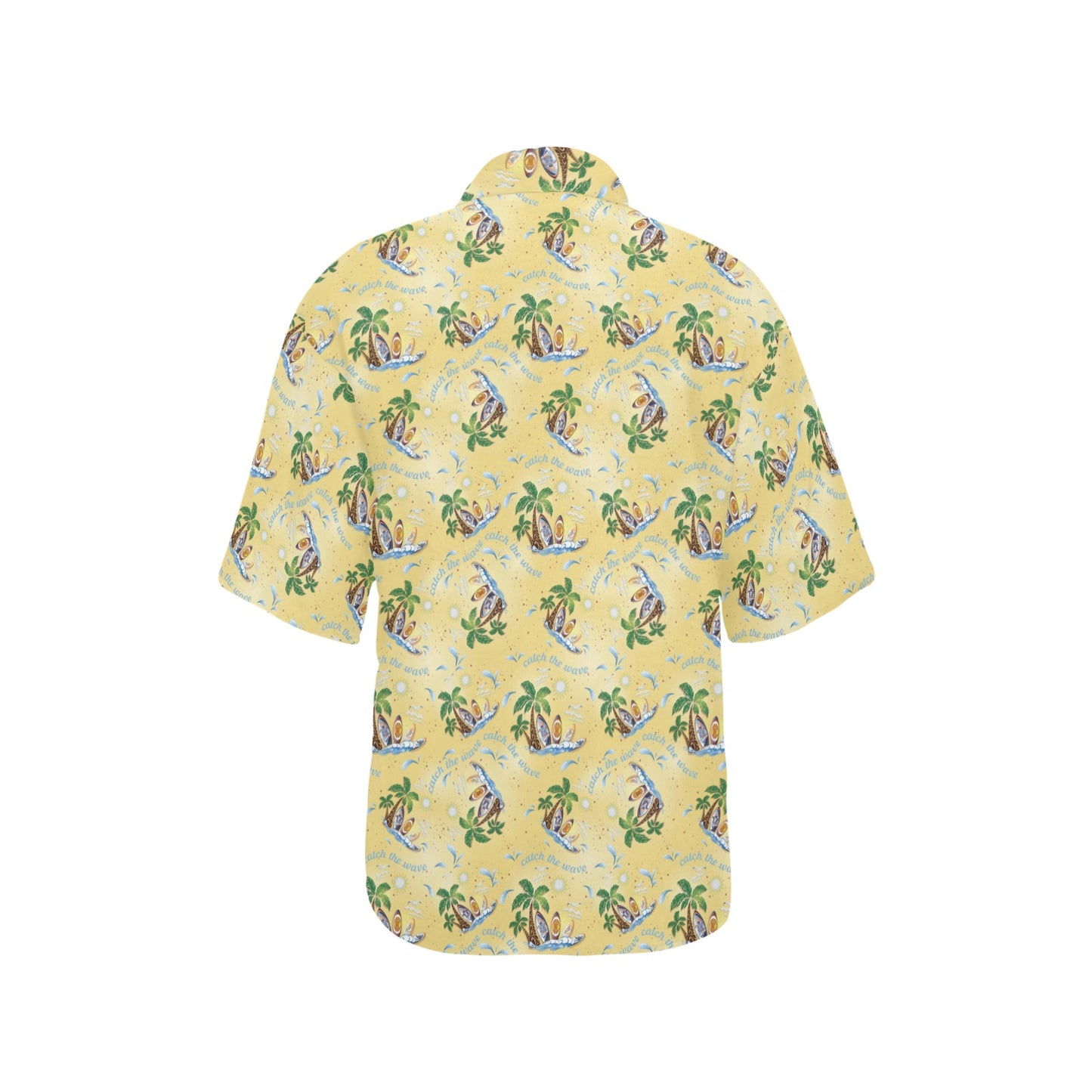 Surf Catch the Wave Design Women's Hawaiian Shirt