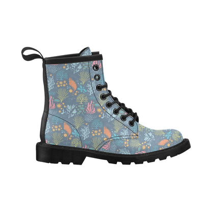 Seaweed Print Design LKS304 Women's Boots