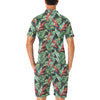 Bird Of Paradise Pattern Print Design BOP06 Men's Romper