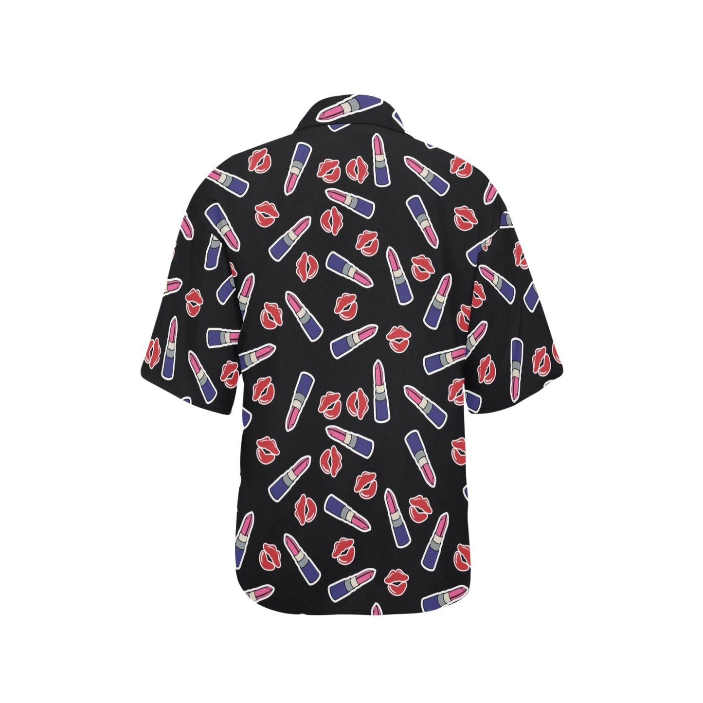 Lipstick Pattern Print Design LT01 Women's Hawaiian Shirt