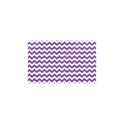 Chevron Purple Pattern Print Design 03 Kitchen Mat