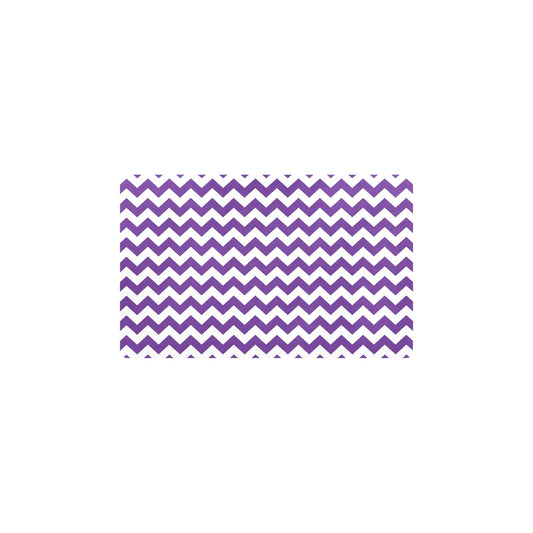 Chevron Purple Pattern Print Design 03 Kitchen Mat