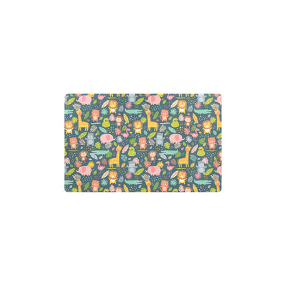 Safari Animal Cartoon Print Design LKS305 Kitchen Mat