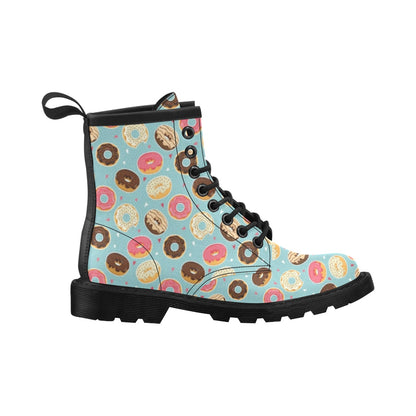 Donut Pattern Print Design DN04 Women's Boots