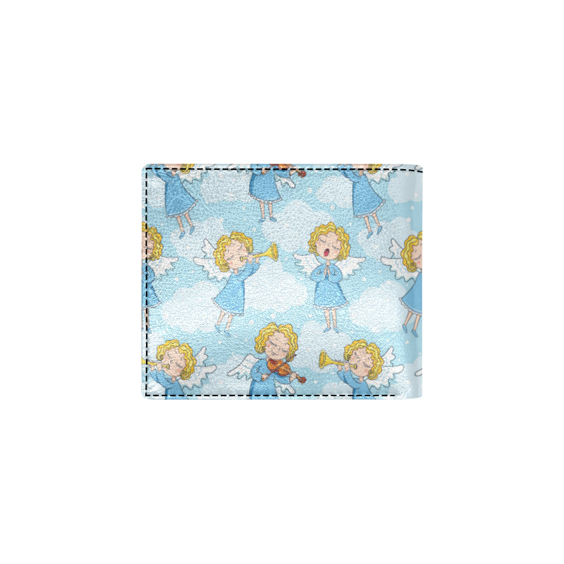 Angel Musician Pattern Print Design 09 Men's ID Card Wallet