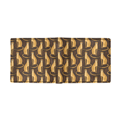 Cheetah Pattern Print Design 03 Men's ID Card Wallet