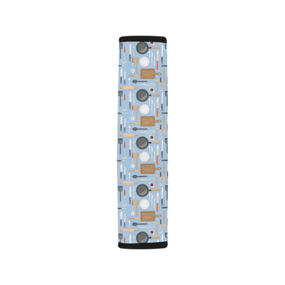 Cooking Kitchen Tools Pattern Print Design 02 Car Seat Belt Cover