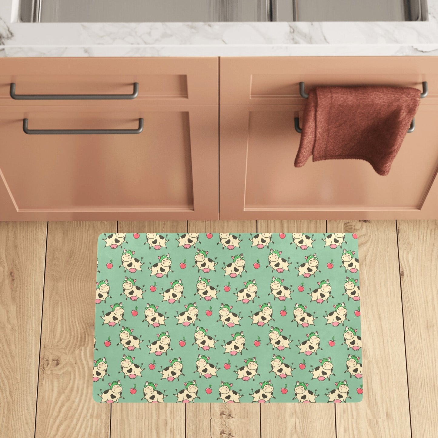 Cattle Print Design LKS402 Kitchen Mat