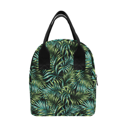 Tropical Flower Pattern Print Design TF08 Insulated Lunch Bag