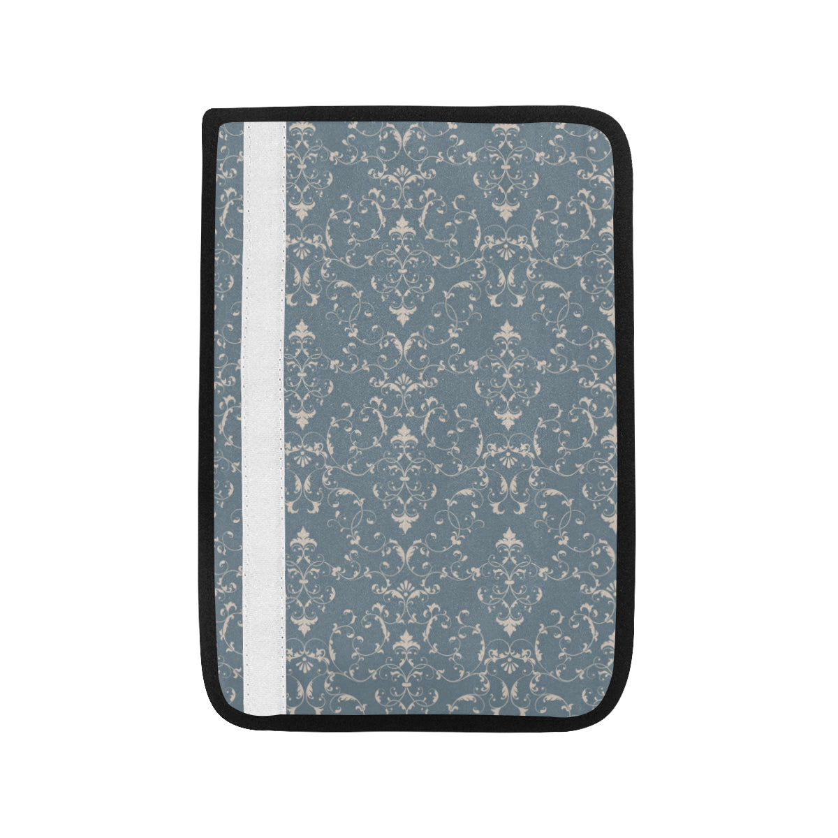Damask Elegant Teal Print Pattern Car Seat Belt Cover