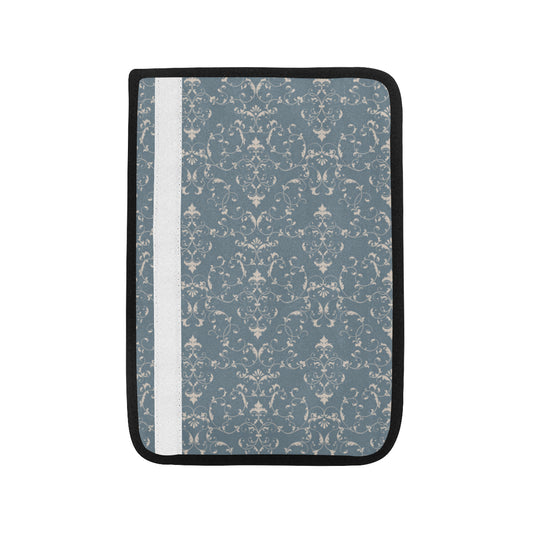 Damask Elegant Teal Print Pattern Car Seat Belt Cover