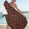 Sausage Print Design LKS302 Beach Towel 32" x 71"