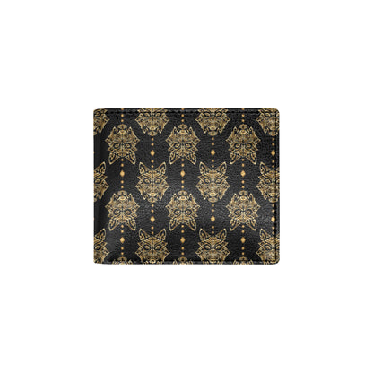 Aztec Wolf Pattern Print Design 04 Men's ID Card Wallet