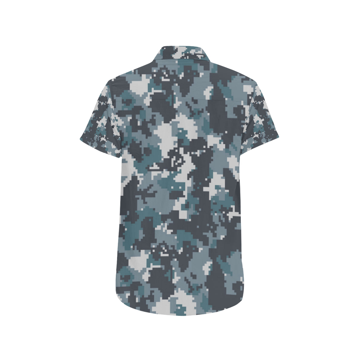 ACU Digital Urban Camouflage Men's Short Sleeve Button Up Shirt
