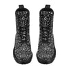 Music Note Black white Themed Print Women's Boots