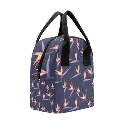 Bird Of Paradise Pattern Print Design BOP015 Insulated Lunch Bag