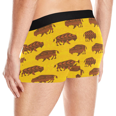 Bison Native Pattern Print Design 01 Men's Boxer Briefs