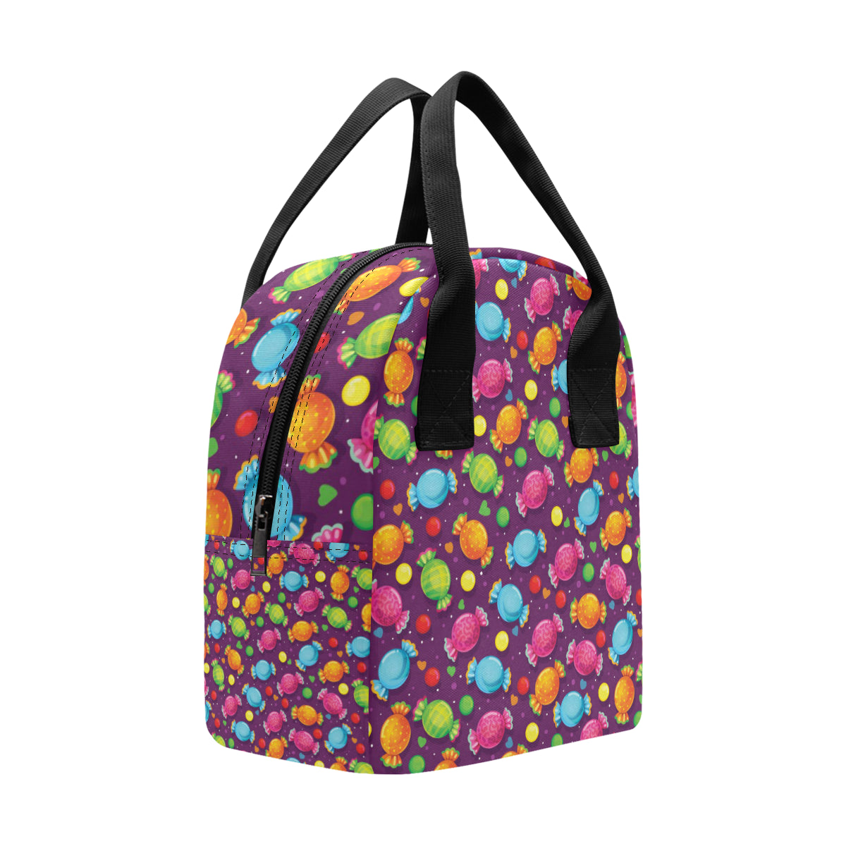 Candy Pattern Print Design CA05 Insulated Lunch Bag