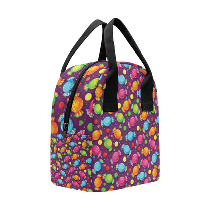 Candy Pattern Print Design CA05 Insulated Lunch Bag