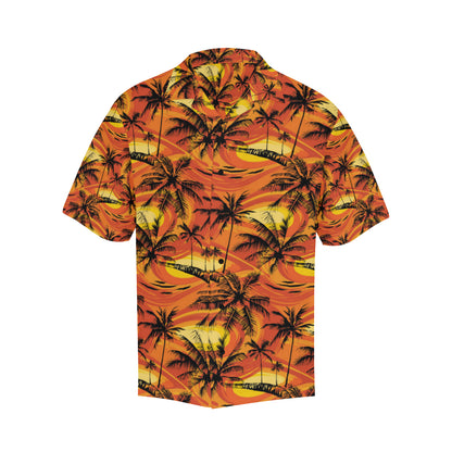 Palm Tree Pattern Print Design A02 Men's Hawaiian Shirt