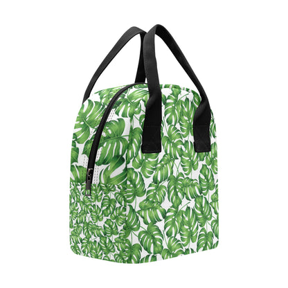 Palm Leaves Pattern Print Design PL08 Insulated Lunch Bag