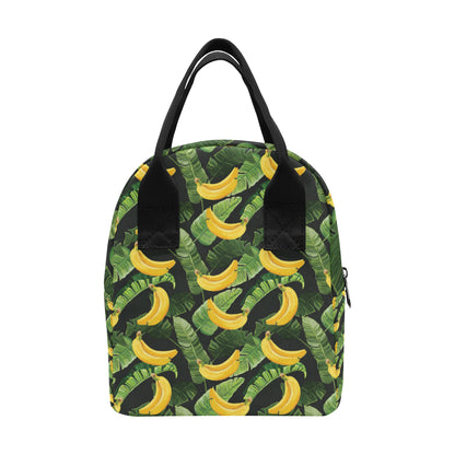 Banana Pattern Print Design BA01 Insulated Lunch Bag