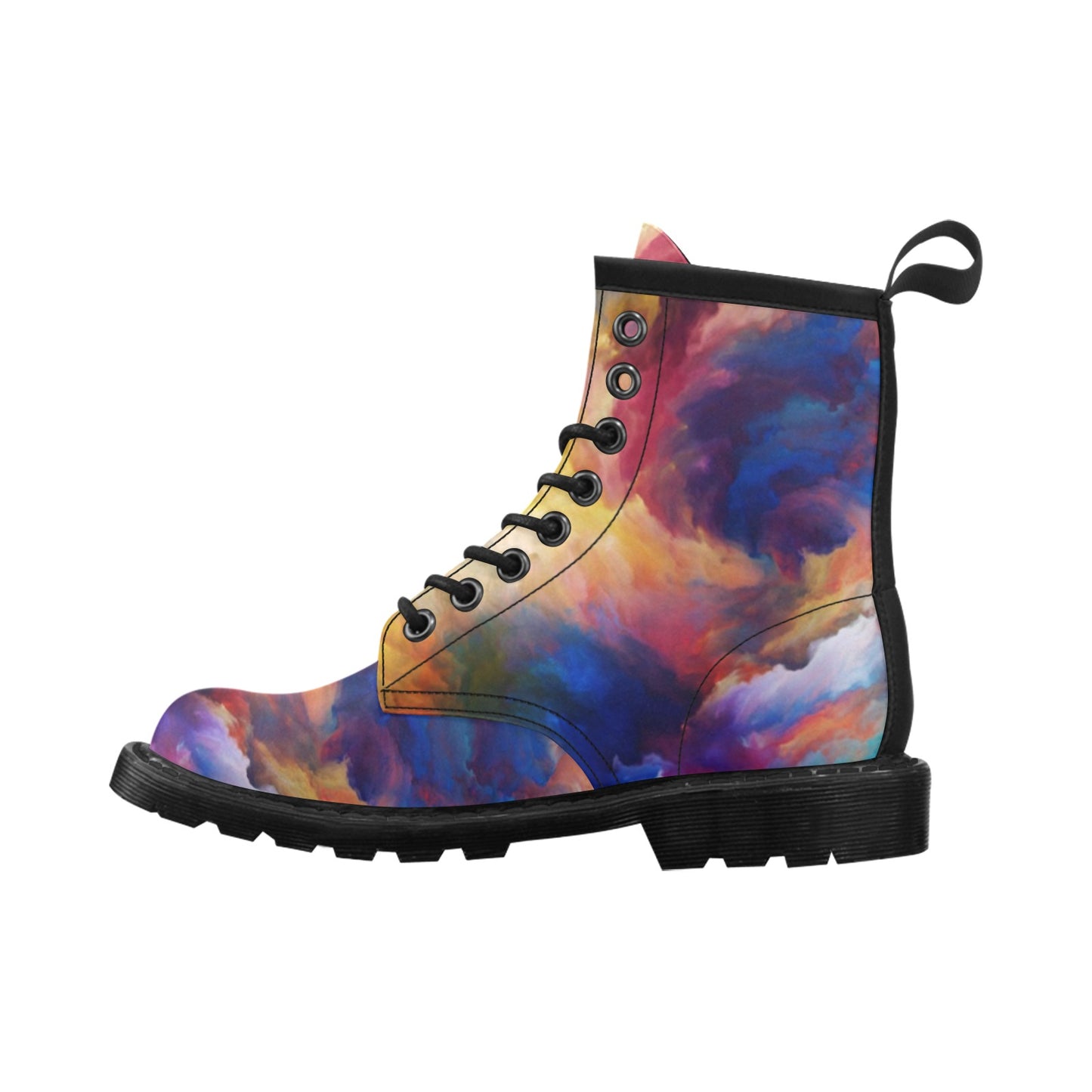 Vortex Twist Swirl Water Color Design Women's Boots