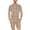 Cowboy Pattern Print Design 02 Men's Romper