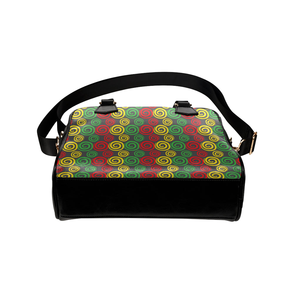 Rastafarian Pattern Print Design A05 Shoulder Handbag
