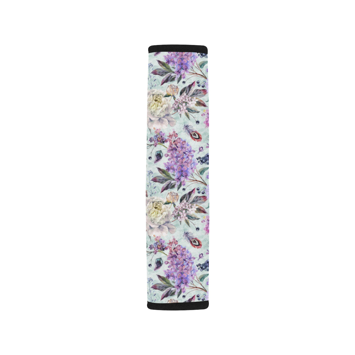 Lilac Pattern Print Design LI06 Car Seat Belt Cover