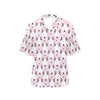 Bull Terrier Pink Print Pattern Women's Hawaiian Shirt