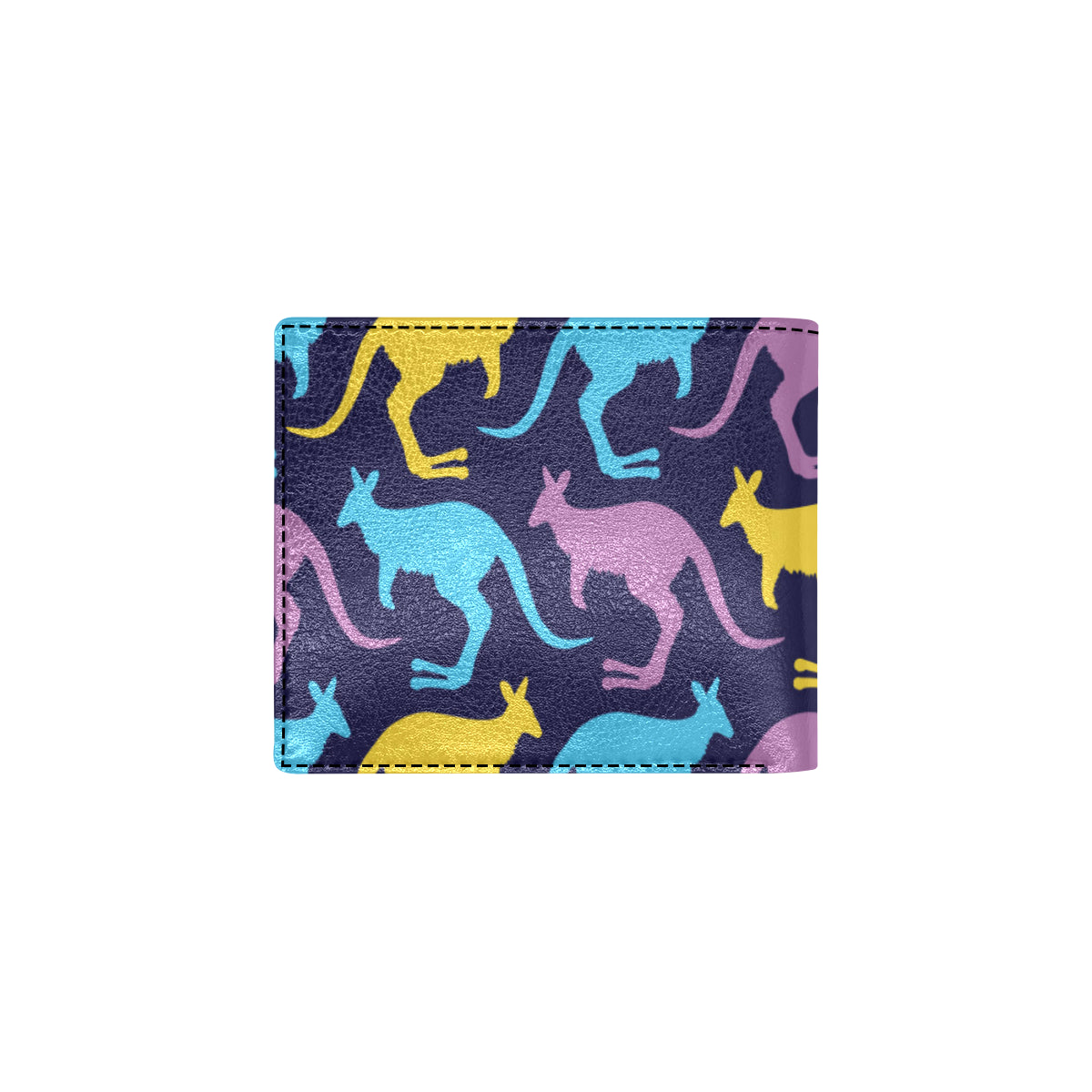 Kangaroos Pattern Print Design 02 Men's ID Card Wallet